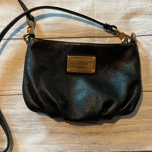 Black Leather Crossbody Bag